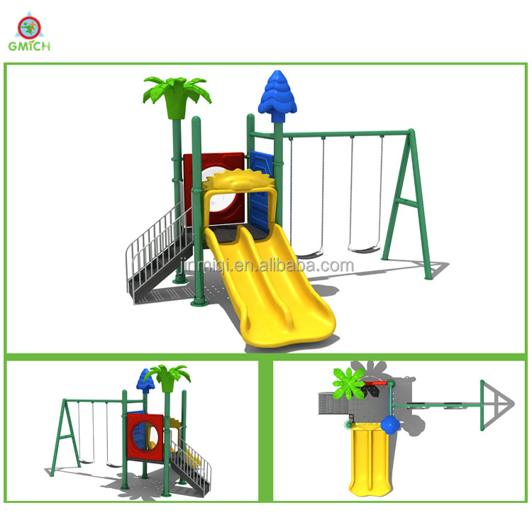 hot sale playground slide with swing set kids outdoor play equipment