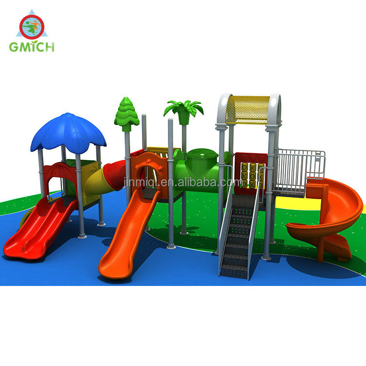 kindergarten outdoor play equipment kids playground commercial outdoor playground equipment slide with swing set for sale