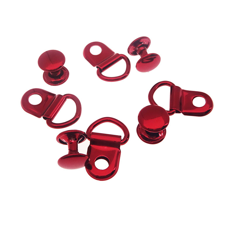 Wholesale Metal Red Boot Lace Hooks Fitting Eyelets Repair Buckle Shoelace D Ring