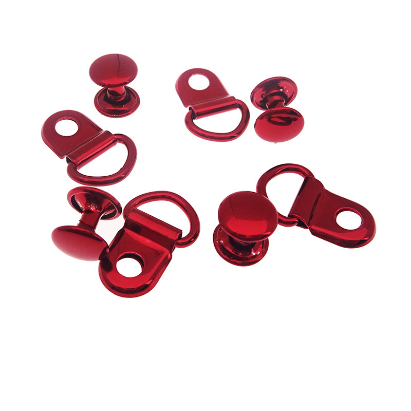 Wholesale Metal Red Boot Lace Hooks Fitting Eyelets Repair Buckle Shoelace D Ring