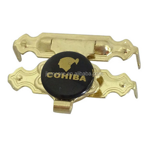 Custom Emposy Logo Brass Small Wooden Box Lock Latch