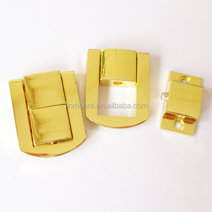 Low MOQ Online Wholesale Gold Plated Wooden Box Lock Latch With High Quality