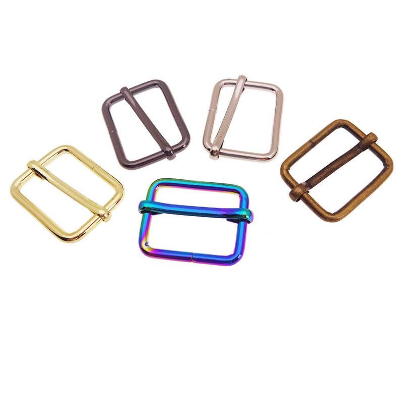 Slide Buckle 1 inch Metal Triglide Slides Rectangle Adjustable Webbing Slider For Purse Making