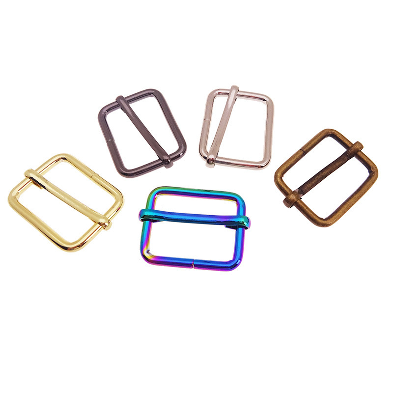 Slide Buckle 1 inch Metal Triglide Slides Rectangle Adjustable Webbing Slider For Purse Making