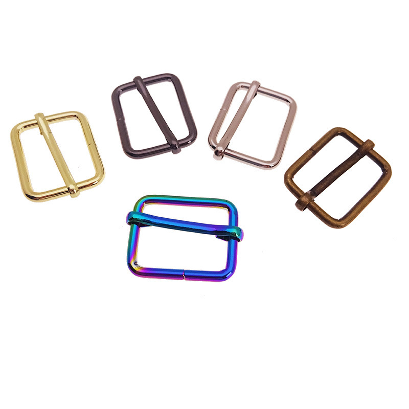 Slide Buckle 1 inch Metal Triglide Slides Rectangle Adjustable Webbing Slider For Purse Making