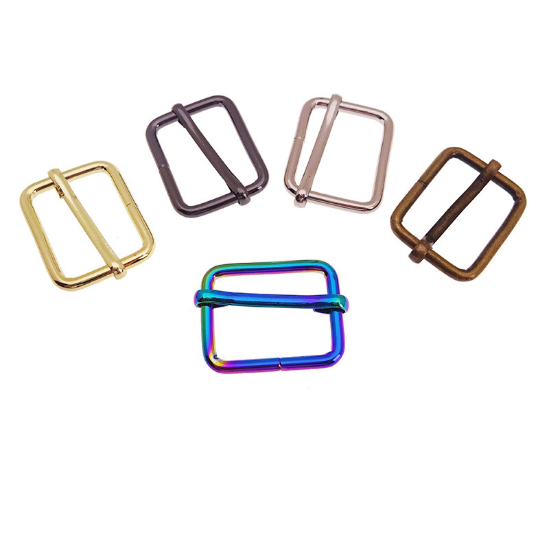 Slide Buckle 1 inch Metal Triglide Slides Rectangle Adjustable Webbing Slider For Purse Making