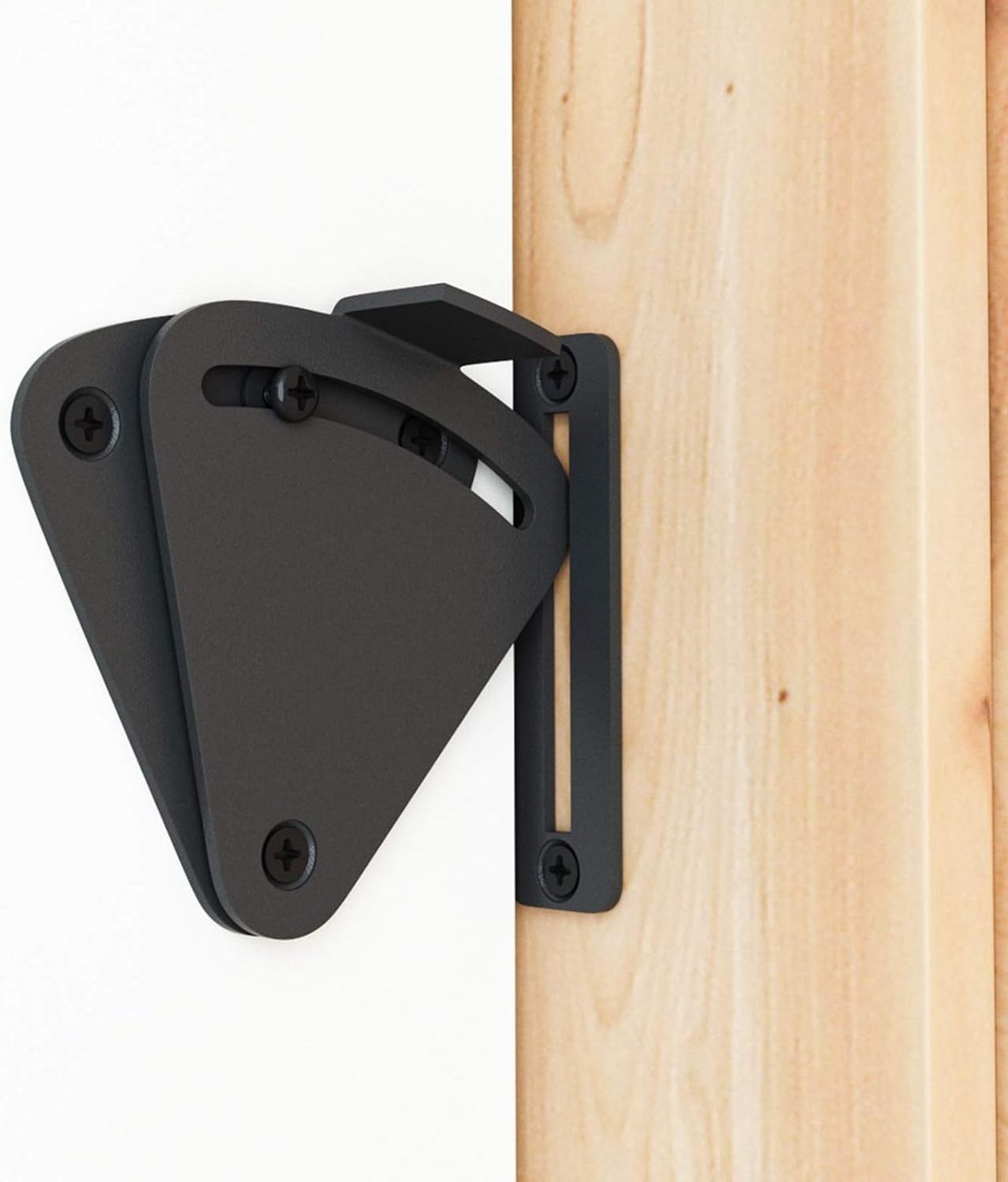 Black Sliding Teardrop Sliding Door Latch & Lock