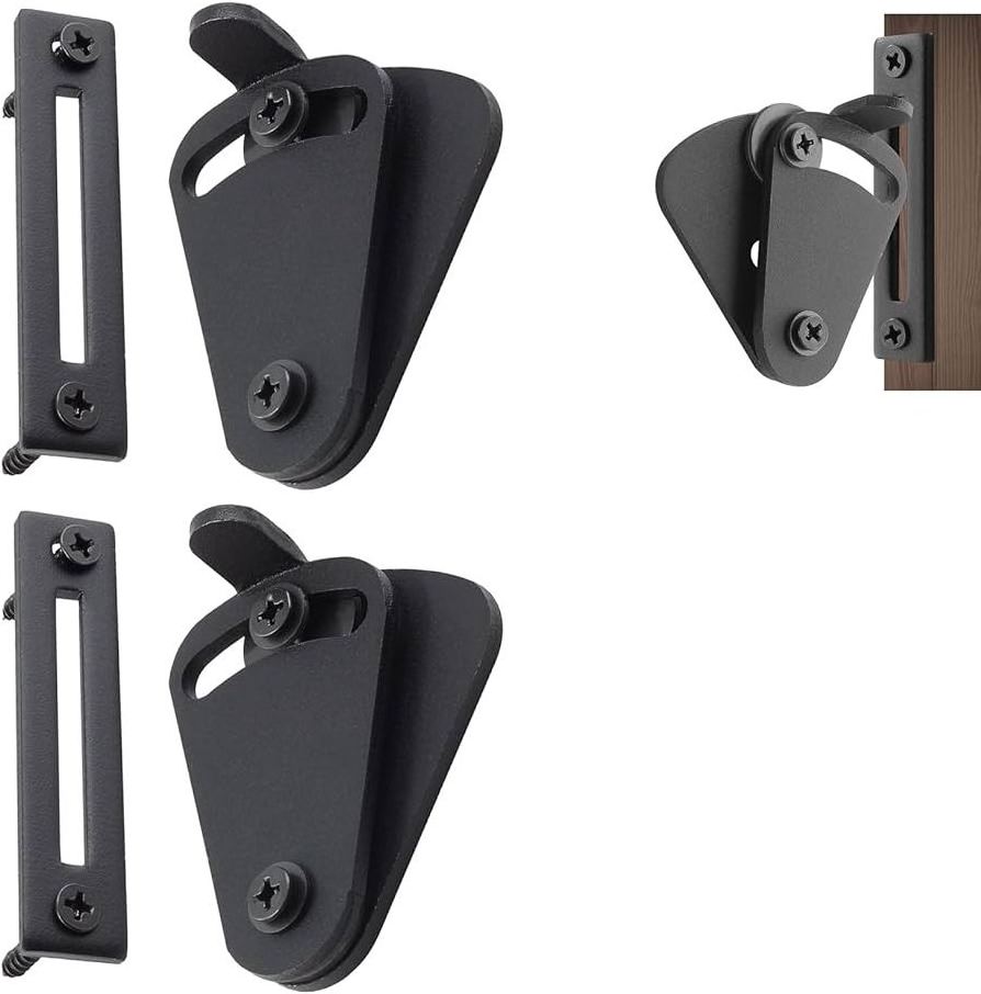 Black Sliding Teardrop Sliding Door Latch & Lock