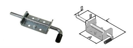 universal spring gate latch door latch pull