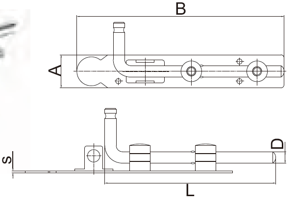 gate latch door latch