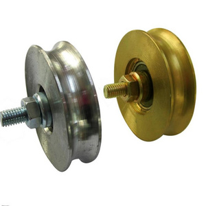 Rolling Gate Wheel With Bolt Single Bearing U Groove