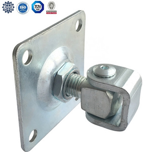 adjustable gate hinge with square plate; square door hinge; Bisagra cuadrada