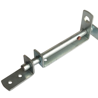 Heavy Duty Safety Gate Latch Sliding Door Bolt L-shape Metal Gate Latch Hardware manufacturer