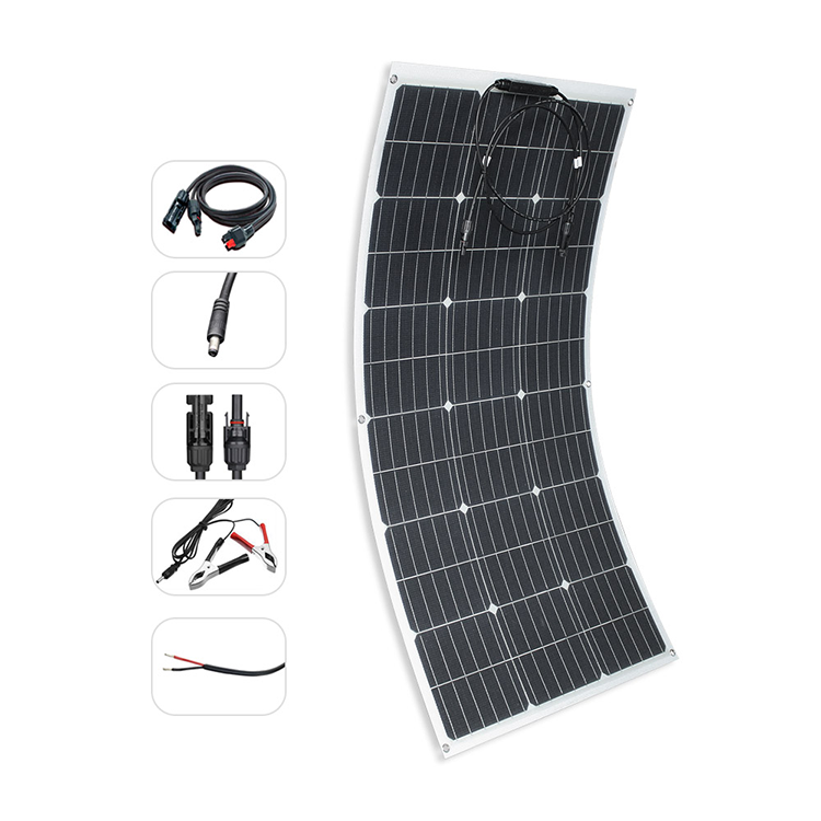 Gnnerius Solar Panel  flexible solar panels 500w 400w 100w ETFE  CIGS thin film 150w 180w Mono 100W Flexible Solar Panel