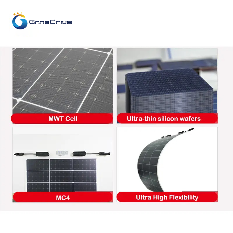 100w 200w 300w flexible solar panel soft  flexible solar panel 12v 24v panel solar 100 watt 100w cigs thin-film