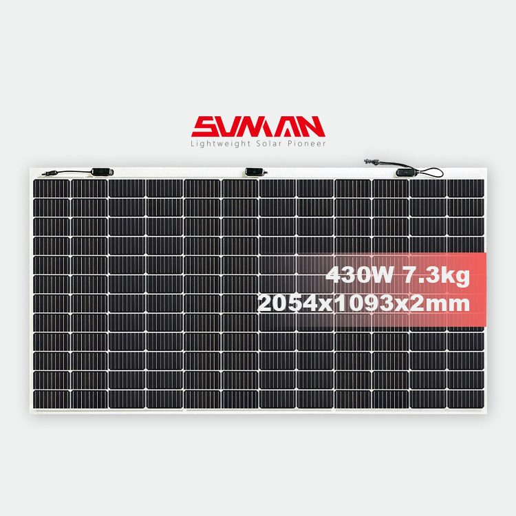 New Design Solar Panel 400W Solar Panel Recreation vehicle yacht soft 430w sunman flexible solar panel