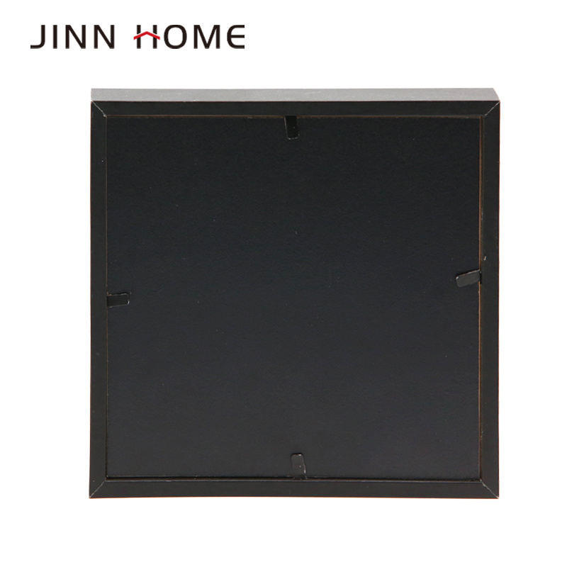 Jinn Home 6x6in Square Wooden Picture Photo Frame Deep Shadow Box with Matte