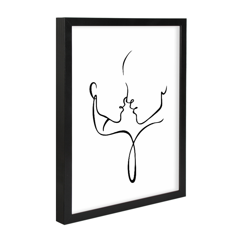 Jinn Home Modern Art A3 Wooden Picture Frames Black Custom Family Home Wall Decor