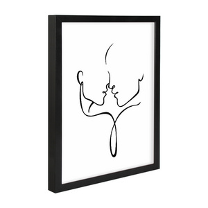 Jinn Home Modern Art A3 Wooden Picture Frames Black Custom Family Home Wall Decor