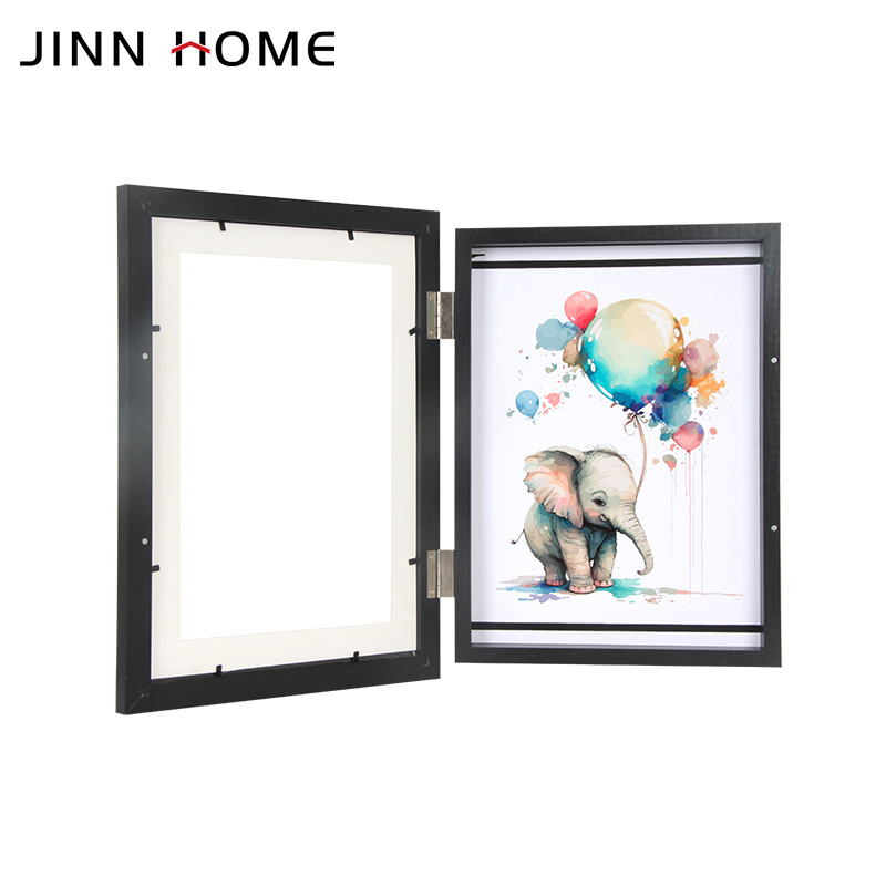 easy change magnet Magnetic front opening A4 sank children kids art artwork picture photo display frame kids artwork frame