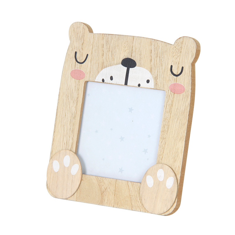 Wooden Cute Animal Shape Picture Photo Frame