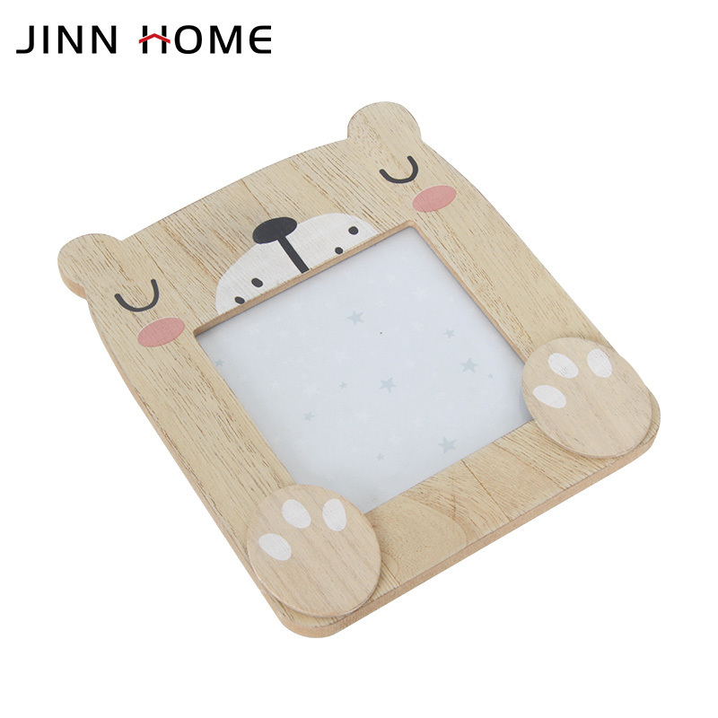 Wooden Cute Animal Shape Picture Photo Frame