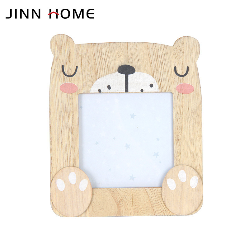 Wooden Cute Animal Shape Picture Photo Frame