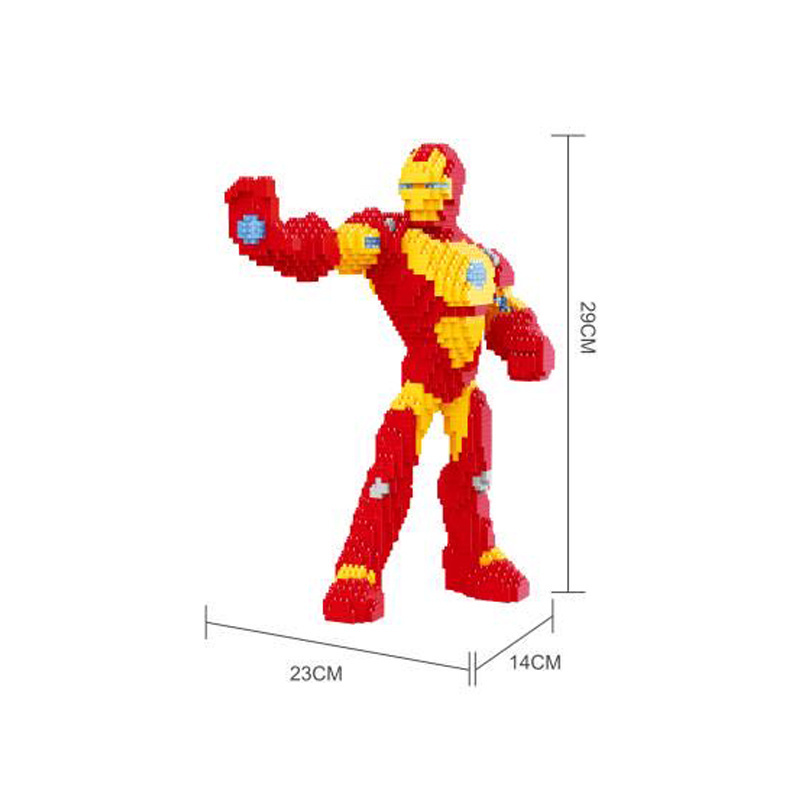 Hot Sale Movie action figure Mini Blocks action figures Spider-man Toys Educational DIY Assembly Nano Brick