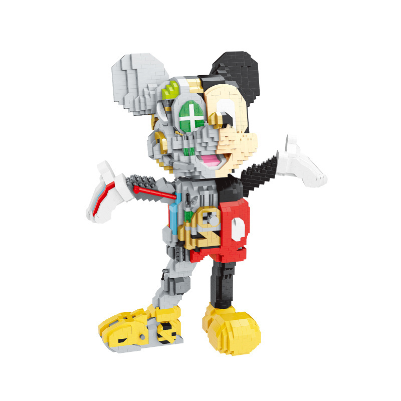 Wholesale Mechanical Mouse Bearbrick Building Blocks Plastic DIY Toy Action Figure Robot Set For Children Assembly Block