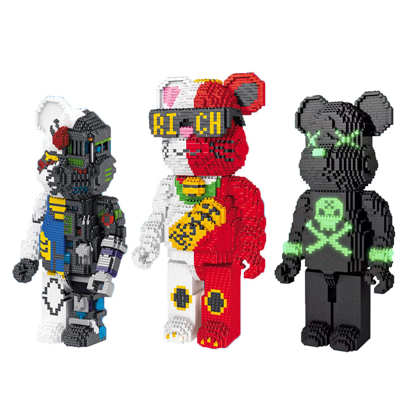 Wholesale Mechanical Mouse Bearbrick Building Blocks Plastic DIY Toy Action Figure Robot Set For Children Assembly Block