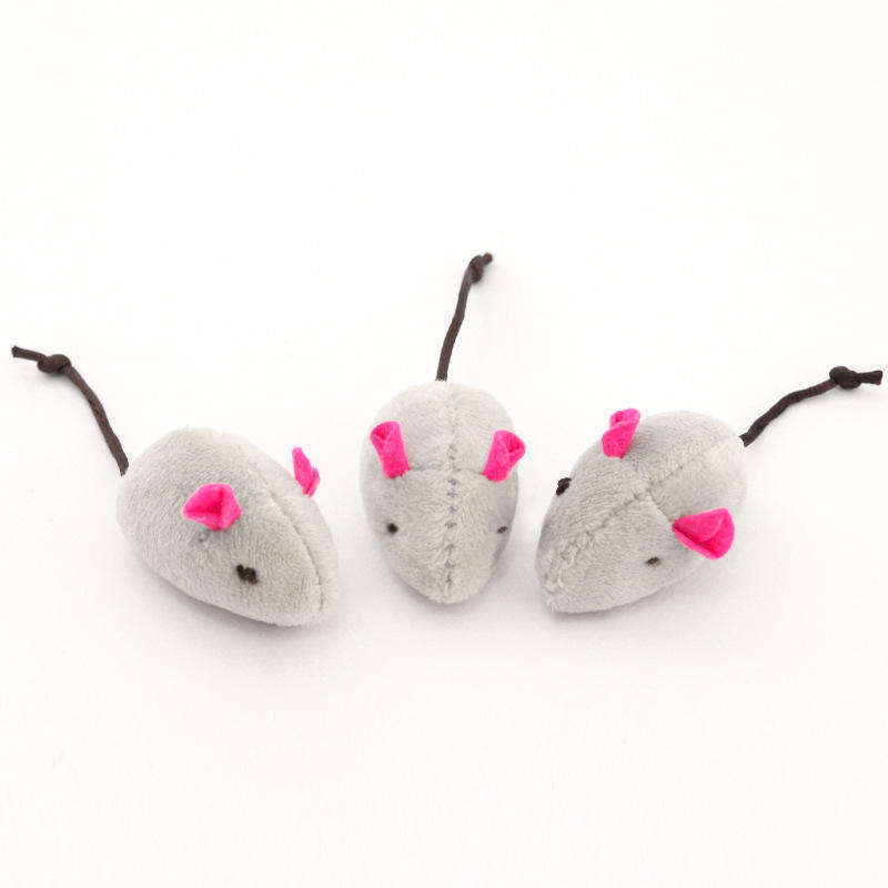 Kinning Pet Products New Style Wholesale Plush Simulation Mouse Interactive Catnip Toys For Cat