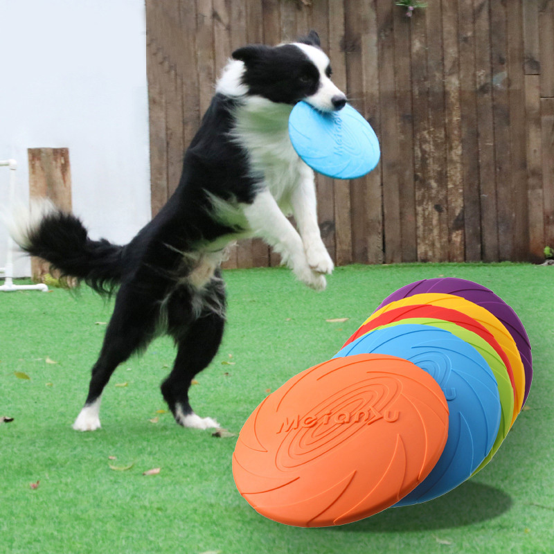 Kinning   Dog Flying Disc Dog Pet Toy Pet Interactive Training Flying Disc Floating Water Bite Resistant Soft Dog Flying Disc