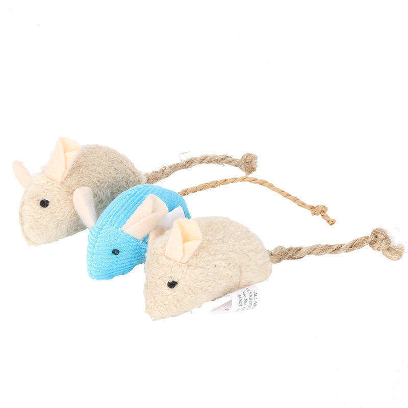 Kinning Pet Products New Style Wholesale Plush Simulation Mouse Interactive Catnip Toys For Cat