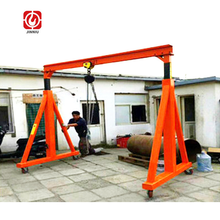 Adjustable height 5 ton shipyard mini portable gantry crane