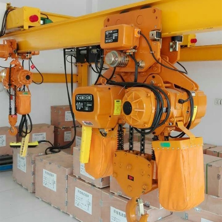 Low Price 1 Ton 2 Ton 3 Ton 5 Ton 220v 440v Lifting Machine Electric Chain Hoist with Motorized Trolley