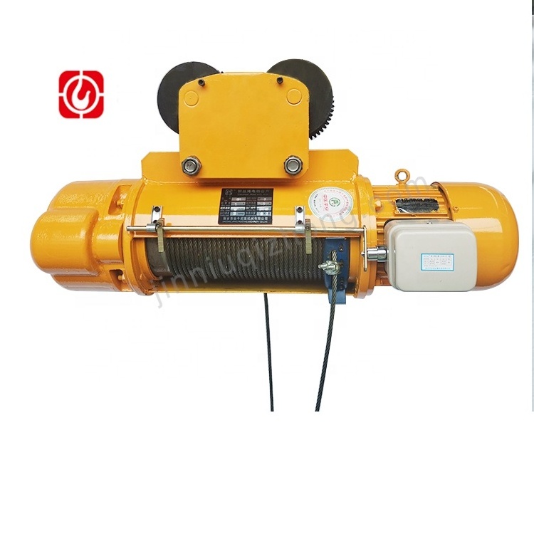 2024 New 3.5t 5t 10t 16t Motorized Pulley Trolley Beam Single Girder Monorail Wireless Control Electric Rope Wire Hoist