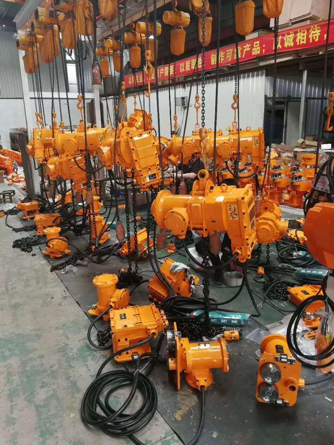 Customized 1 Ton 2 Ton 3 Ton 5 Ton 220v 440v  Chain Hoist With Manual Electric Motorized Trolley