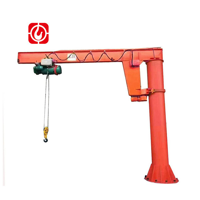 Portable Hydraulic with Electric Workshop Crane Cantilever  Small Pickup Rotate Manual Mobile Jib Crane Truck Crane