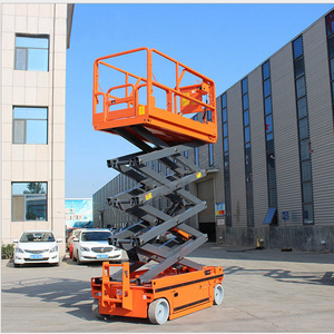 Fully self-propelled electric lifting platform knife and fork type elevator high-altitude operation lifting platform