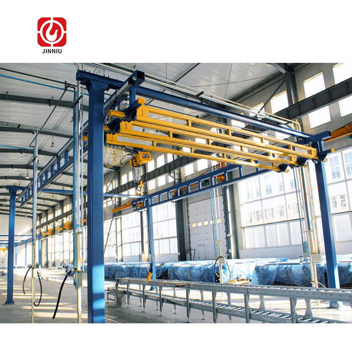 Flexible Combined Beam Top Running Free Standing Mini Overhead Bridge Crane 500kg 1 Ton