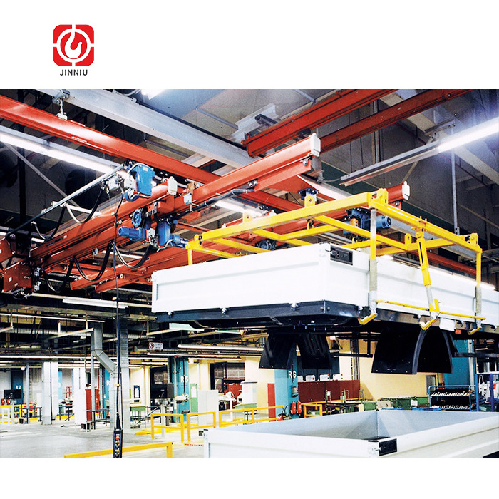 Flexible Combined Beam Top Running Free Standing Mini Overhead Bridge Crane 500kg 1 Ton