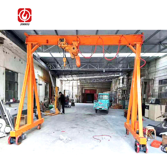 Adjustable height 5 ton shipyard mini portable gantry crane