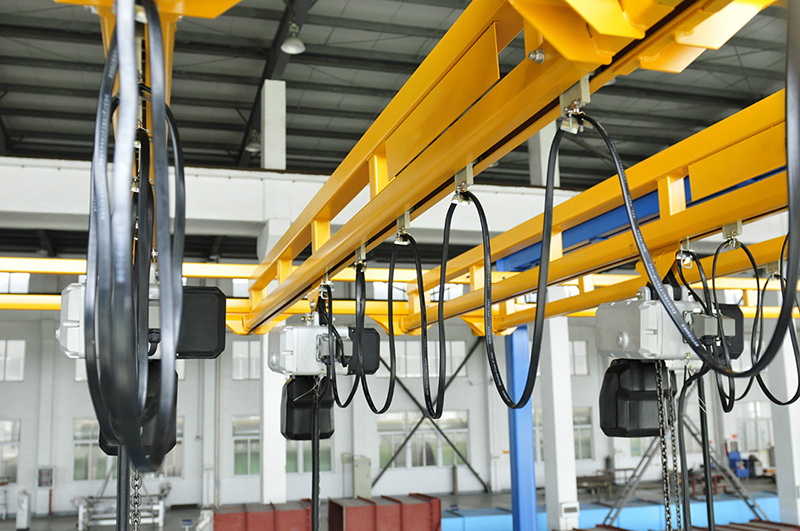 1000 kg light weight Overhead bridge crane Flexible Beam Monorail Free Standing workstation crane