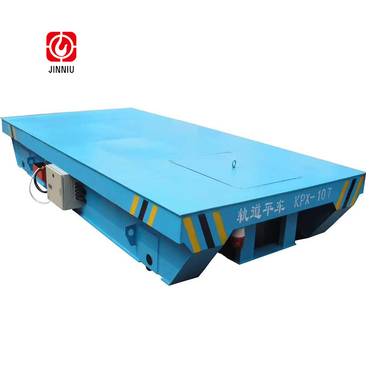 Remarkable 5ton 15 tonne rail cart trackless electric transfer cart Industrial electric rail flat cart