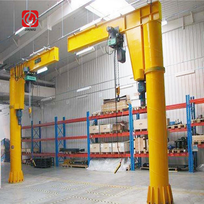 Factory Direct Sale 1 ton 2 ton 3 ton 5 ton 360 Degree Rotation Supported Cantilever JIB Crane With Electric Hoist