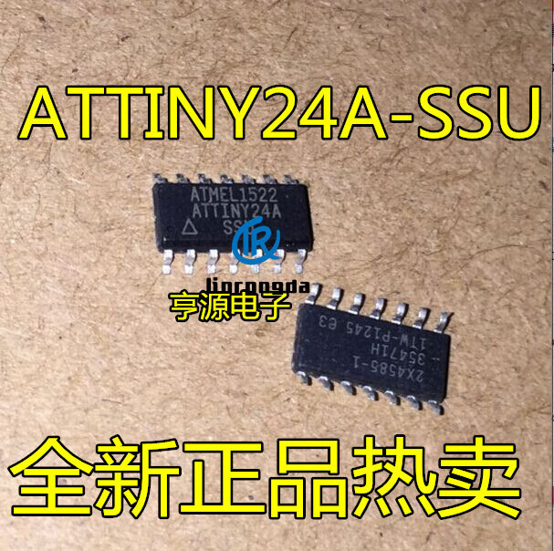 New original ATTINY24A ATTINY24A-SSU SMT SOP14 8-bit microcontroller chip IC