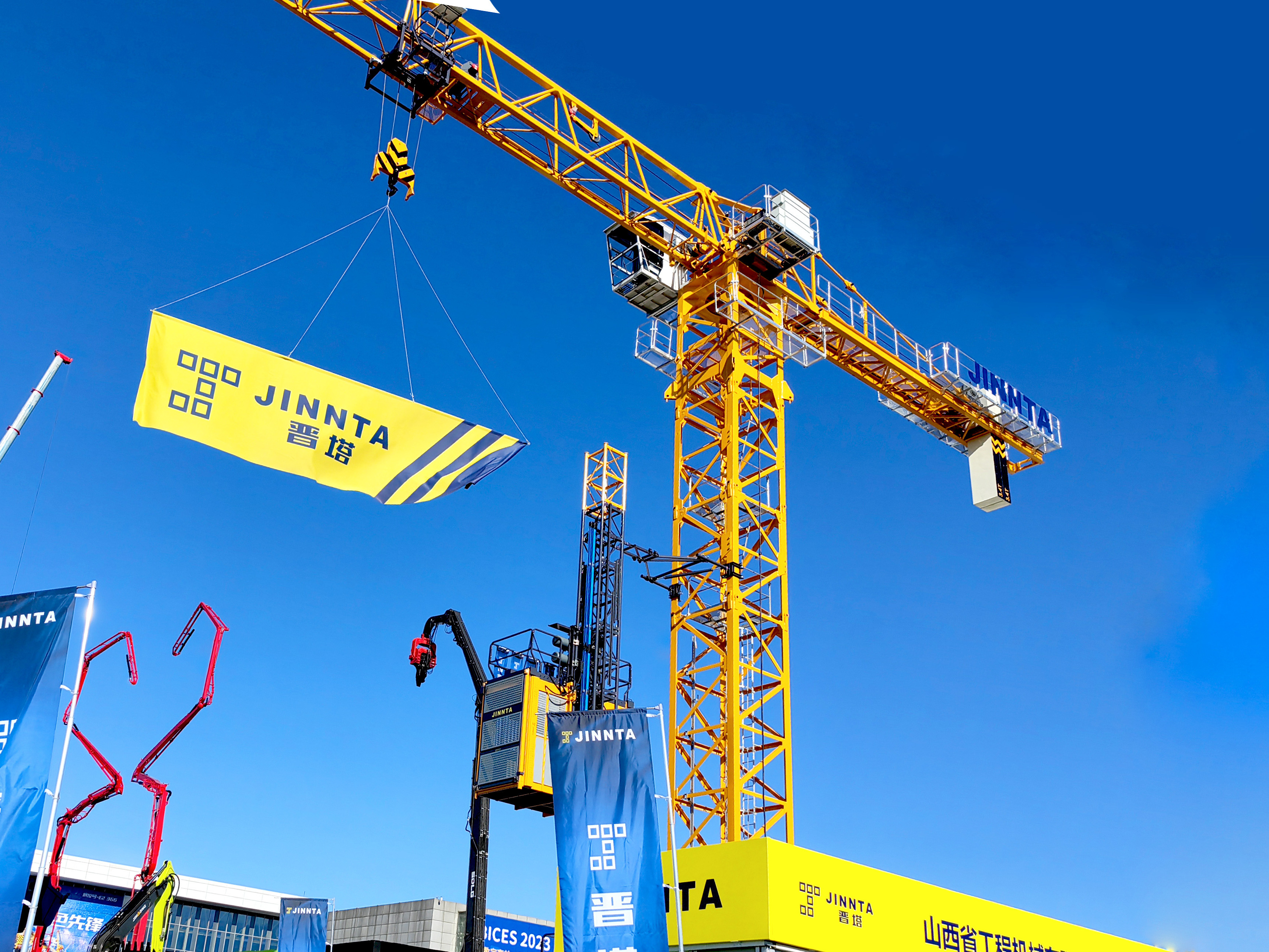 JINNTA CE CERTIFICATE 315KNM Bucket Tower Crane 2023 New Design Ageing Resistance Test Construction Crane Tower