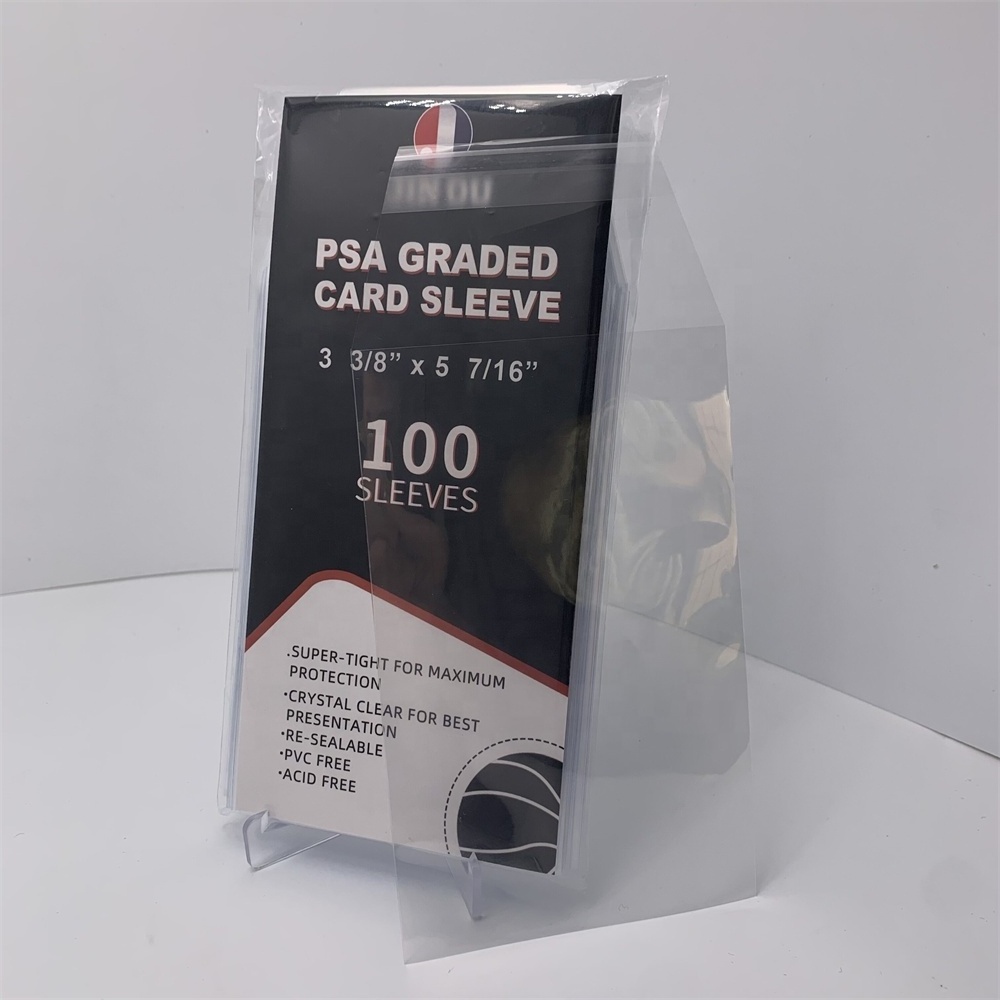 High Quality PSA Sleeves Customize Label AP-PSA-002  Customize Size Toplaoder