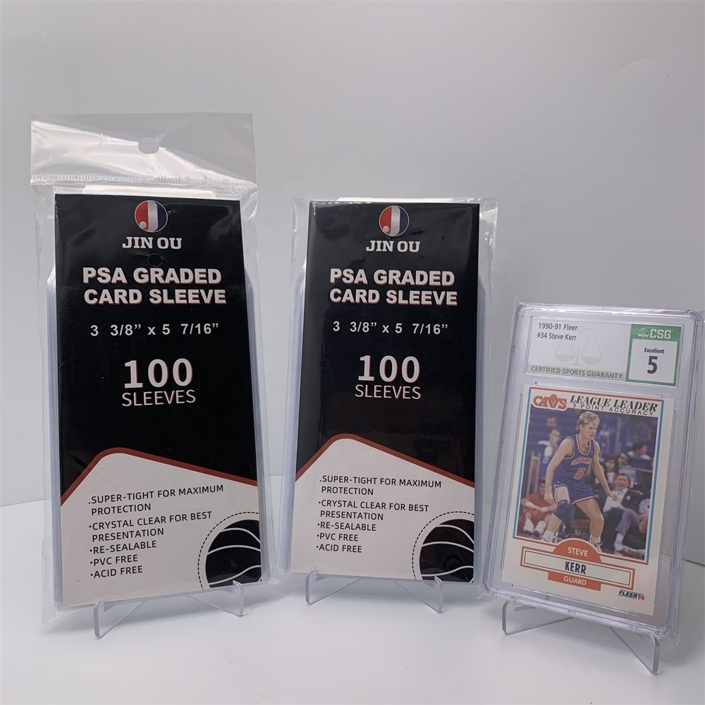 High Quality PSA Sleeves Customize Label AP-PSA-002  Customize Size Toplaoder