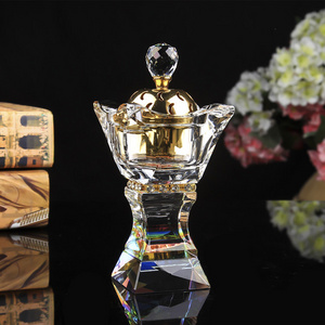 Shinning crystal good quality Dubai hot sale home decoration incense oil burner